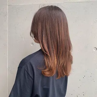 セミロング カラー 二宮 早智子のヘアスタイル