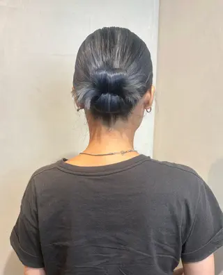 ミディアム ヘアアレンジ BeBe /スタイリストのヘアスタイル