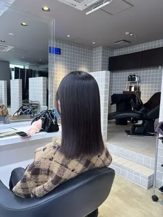 セミロング y2k✩︎⡱レイヤー ウルフ/オリーブ🍀のヘアスタイル