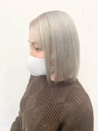 ミディアム カラー パーマ ヘアアレンジ メンズ nico TOKYO 渋谷所属・ブリーチ ハイトーン 特化🌈フジタハルキのヘアスタイル
