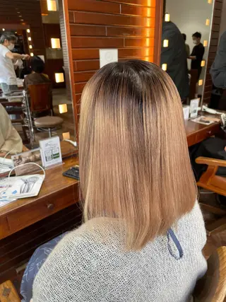 ミディアム stylist YUTOのヘアスタイル