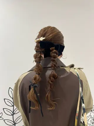 ロング りな/ボブ /ダブルカラーのヘアスタイル