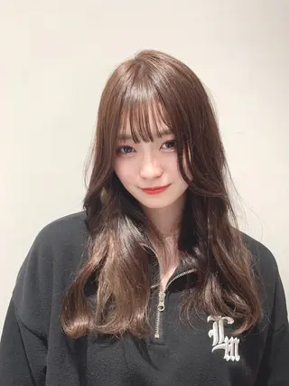 セミロング カラー 韓国ヘア/レイヤー/ 顔まわり/りょーとのヘアスタイル