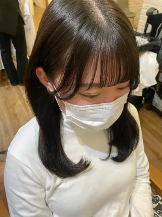 セミロング 林 花鈴🐇🌸のヘアスタイル