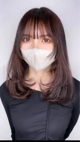 セミロング 剣持友希/ifh iizuka/高崎のヘアスタイル