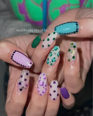 ネイル 原宿ネイル 推し活/ガーリー/のネイルデザイン