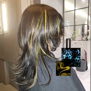 セミロング カラー 𝔅𝔈ℭ𝔎/ 𝔪𝔦𝔶𝔲のヘアスタイル