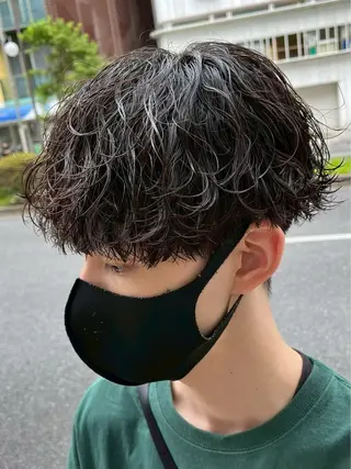メンズ men's perm /立川/RENのヘアスタイル