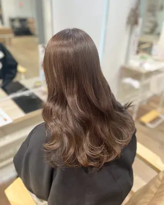 ロング 顔周りカット/ 似合わせ/momo/のヘアスタイル