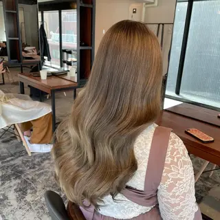 ロング カラー ヘアアレンジ マツエク・マツパ 透明感カラー/推しカ ラー☁️JURAのヘアスタイル