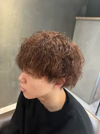 パーマ 阿部 翔一郎/暖色系カラーのヘアスタイル
