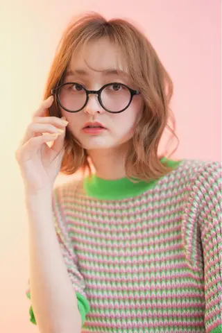 セミロング カラー 原 壱弥のヘアスタイル