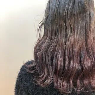 ロング カラー ベージュ/インナー カラー🤍Rieのヘアスタイル