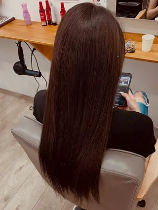 カラー 縣 空のヘアスタイル