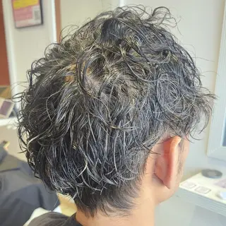 パーマ メンズ 暖色カラー/髪質改善 /メンズ🧡莉南のヘアスタイル