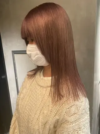 セミロング カラー classic 新横浜所属・大人girly🛋️ 🤍yukakoのヘアスタイル