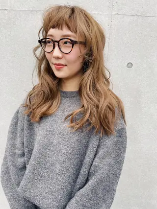 セミロング カラー センスをお届けします 大谷将生INFPのヘアスタイル