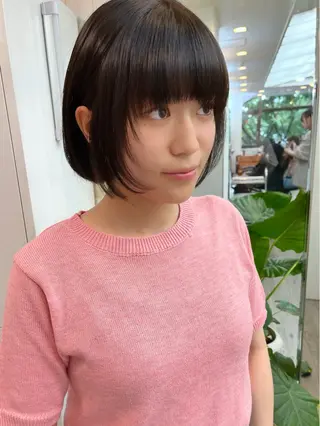 ショート カラー パーマ ヘアアレンジ 二ヶ月綺麗が続く デザイン/星野六三四のヘアスタイル