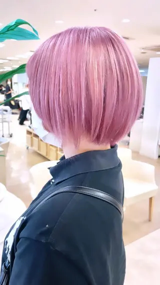 ショート カラー ヘアアレンジ 🍒KIKUCHI KANAE🍒のヘアスタイル