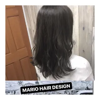 セミロング カラー パーマ ヘアアレンジ メンズ キッズ Forest. -髪質改善-のヘアスタイル