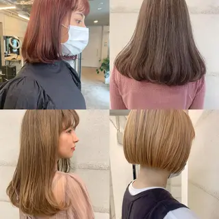 ロング カラー 透明感/オリーブ/ グレージュ/YUKAのヘアスタイル