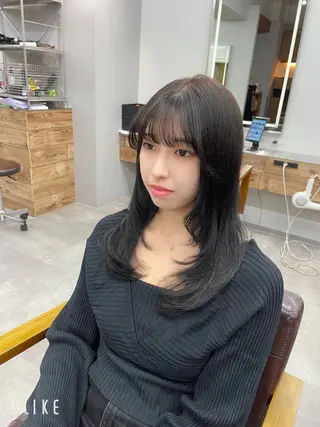 セミロング little  横浜所属・🌷久保田 優🌷のヘアスタイル
