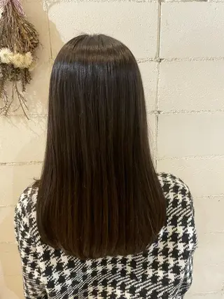 セミロング カラー いまじゅく あおいのヘアスタイル