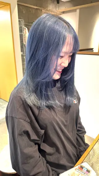 セミロング カラー 名駅/髪質改善 /ストレートEndoのヘアスタイル