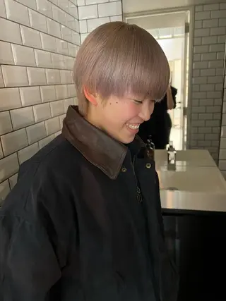 ショート カラー 🎀ハイトーン カラー/宮澤　希🎀のヘアスタイル