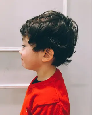 ミディアム キッズ アンブレラカラー💫 フェイスフレーミングのヘアスタイル