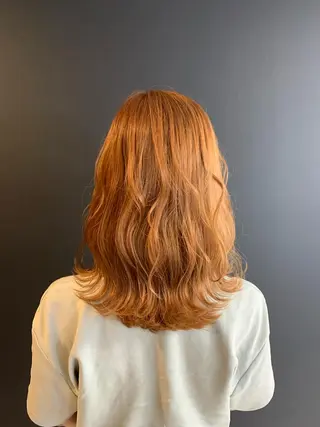 セミロング カラー ヘアアレンジ 🦋韓国ヘア 坂本 菜摘🦋のヘアスタイル