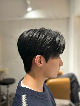 ショート パーマ メンズ 韓国メンズヘア/ ダウンパーマ/歩夢のヘアスタイル