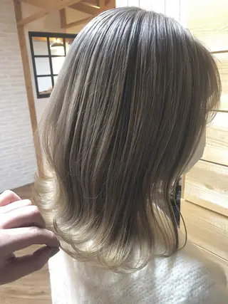 ミディアム カラー hair salon Ranun髪質改善のヘアスタイル