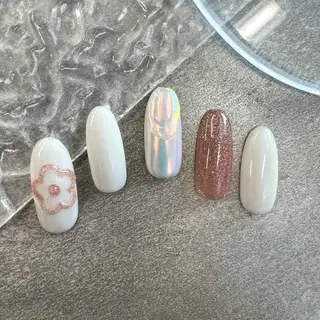 ネイル ⭐︎休業中の練習⭐︎ JNA認定講師髙橋のネイルデザイン