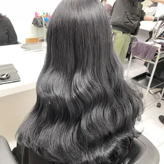 セミロング カラー *モデル募集🤍横浜 透明感カラー🫧のヘアスタイル