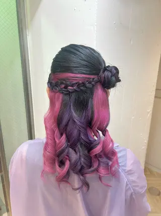 ヘアアレンジ ♛︎ きっか ♛︎ ヘアアレンジ🩵のヘアスタイル