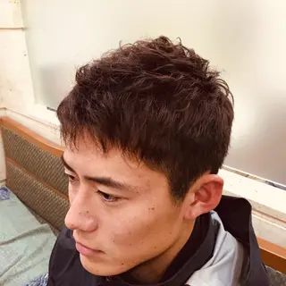 ショート パーマ メンズ 銀座マツナガ所属・長野 康太のヘアスタイル