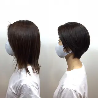 ショート カラー Annon プライベートサロンのヘアスタイル