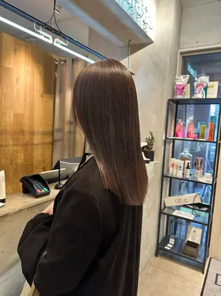 ミディアム カラー REINA☁️透明感 カラー/ぷつっと♡のヘアスタイル