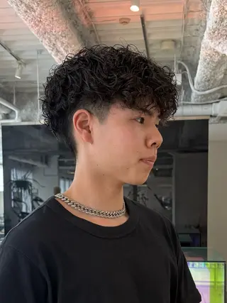 パーマ メンズ ANY/メンズ特化/ シバヤ ユウキのヘアスタイル