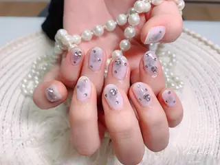 ネイル ネイルサロンAiri 長さ出し·シンプルのネイルデザイン