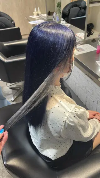 ロング カラー シマノ フミヤのヘアスタイル