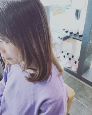 ミディアム ému エミュ　hair &spa所属・近藤 みゅうまのヘアスタイル