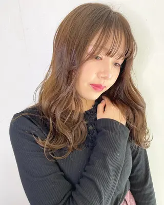 セミロング 剣持友希/ifh iizuka/高崎のヘアスタイル