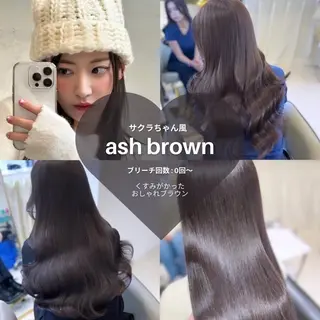 ロング カラー🇰🇷 💕髪質改善のヘアスタイル