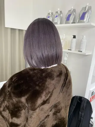 カラー kumon ayu ブリーチ/ハイトーンのヘアスタイル