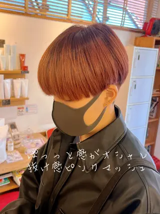 ショート カラー アザマ　ヤスカツ _rosso 川口のヘアスタイル