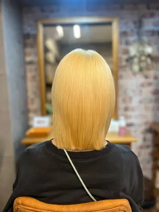 ミディアム カラー パーマ 髪質改善HALO トリートメント専門店のヘアスタイル