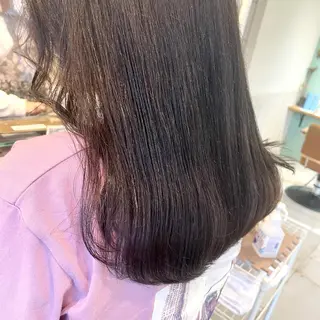 セミロング カラー スナコザワ レナのヘアスタイル