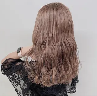 セミロング カラー 🥞ベージュ系カラー 【すずきりほ】🥞のヘアスタイル